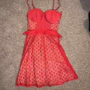 Nwt ark & co Red fit and flare dress size small
